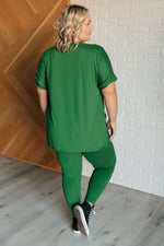 Load image into Gallery viewer, Soft Serve Brushed Microfiber Set in Dark Green
