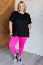 Load image into Gallery viewer, Soft Serve Brushed Microfiber Set in Neon Hot Pink
