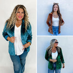 Load image into Gallery viewer, Velvet Blazer in Three Colors
