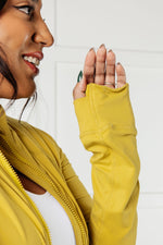 Load image into Gallery viewer, Staying Swift Activewear Jacket in Yellow Pear
