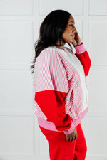 Load image into Gallery viewer, Stripes on My Sleeves Color Block Pullover
