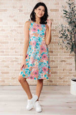 Load image into Gallery viewer, Summer Garden Sleeveless Swing Dress
