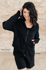Load image into Gallery viewer, Sun or Shade Zip Up Jacket in Black
