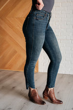 Load image into Gallery viewer, Tessa High Rise Control Top Step Hem Skinny Jeans
