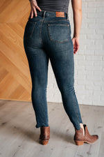 Load image into Gallery viewer, Tessa High Rise Control Top Step Hem Skinny Jeans
