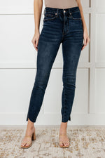 Load image into Gallery viewer, Tessa High Rise Control Top Step Hem Skinny Jeans
