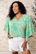 Load image into Gallery viewer, The Future&#39;s Open Wide V-Neck Batwing Top
