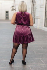 Load image into Gallery viewer, Tied In A Bow Velvet Dress
