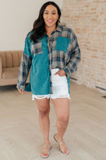Load image into Gallery viewer, Tied for Time Thermal Plaid Button Up
