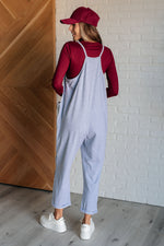 Load image into Gallery viewer, Totally Me Spaghetti Strap Jumpsuit in Heather Grey
