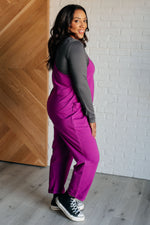 Load image into Gallery viewer, Totally Me Spaghetti Strap Jumpsuit in Light Plum
