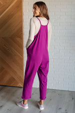 Load image into Gallery viewer, Totally Me Spaghetti Strap Jumpsuit in Light Plum
