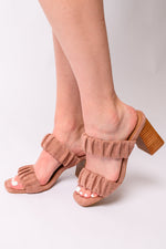 Load image into Gallery viewer, Tropic Like it&#39;s Hot Heels in Blush Suede
