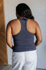 Load image into Gallery viewer, Truly Loyal Racerback Tank in Charcoal
