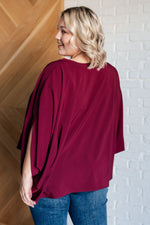 Load image into Gallery viewer, Universal Philosophy Blouse in Wine
