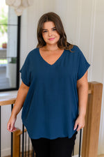 Load image into Gallery viewer, Very Much Needed V-Neck Top in Teal
