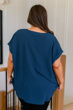 Load image into Gallery viewer, Very Much Needed V-Neck Top in Teal
