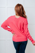 Load image into Gallery viewer, Very Understandable V-Neck Sweater in Pink
