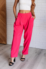 Load image into Gallery viewer, Vigilante Stuff Pleated Trousers in Hot Pink
