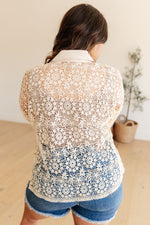 Load image into Gallery viewer, Vintage Lace Lace Button Up
