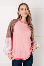 Load image into Gallery viewer, Walk for Miles Floral Color Block Top
