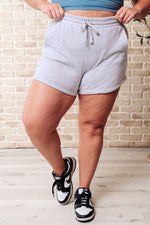 Load image into Gallery viewer, We&#39;re Only Getting Better Drawstring Shorts in Grey
