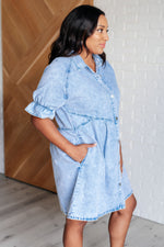 Load image into Gallery viewer, Westward Movement Denim Shirtdress
