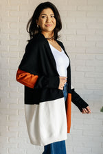 Load image into Gallery viewer, Writer&#39;s Block Color Block Open Front Cardigan
