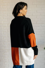 Load image into Gallery viewer, Writer&#39;s Block Color Block Open Front Cardigan
