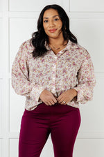 Load image into Gallery viewer, You and I Connect Floral Button Up Blouse
