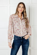 Load image into Gallery viewer, You and I Connect Floral Button Up Blouse
