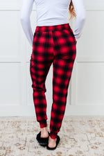 Load image into Gallery viewer, Your New Favorite Joggers in Red Plaid
