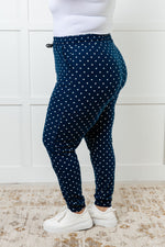 Load image into Gallery viewer, Your New Favorite Joggers in White Polka Dot
