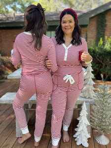 Candy Striped Pajama Pants Set