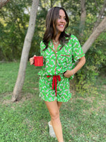 Load image into Gallery viewer, Christmas Candy Pajama Set in Three Colors
