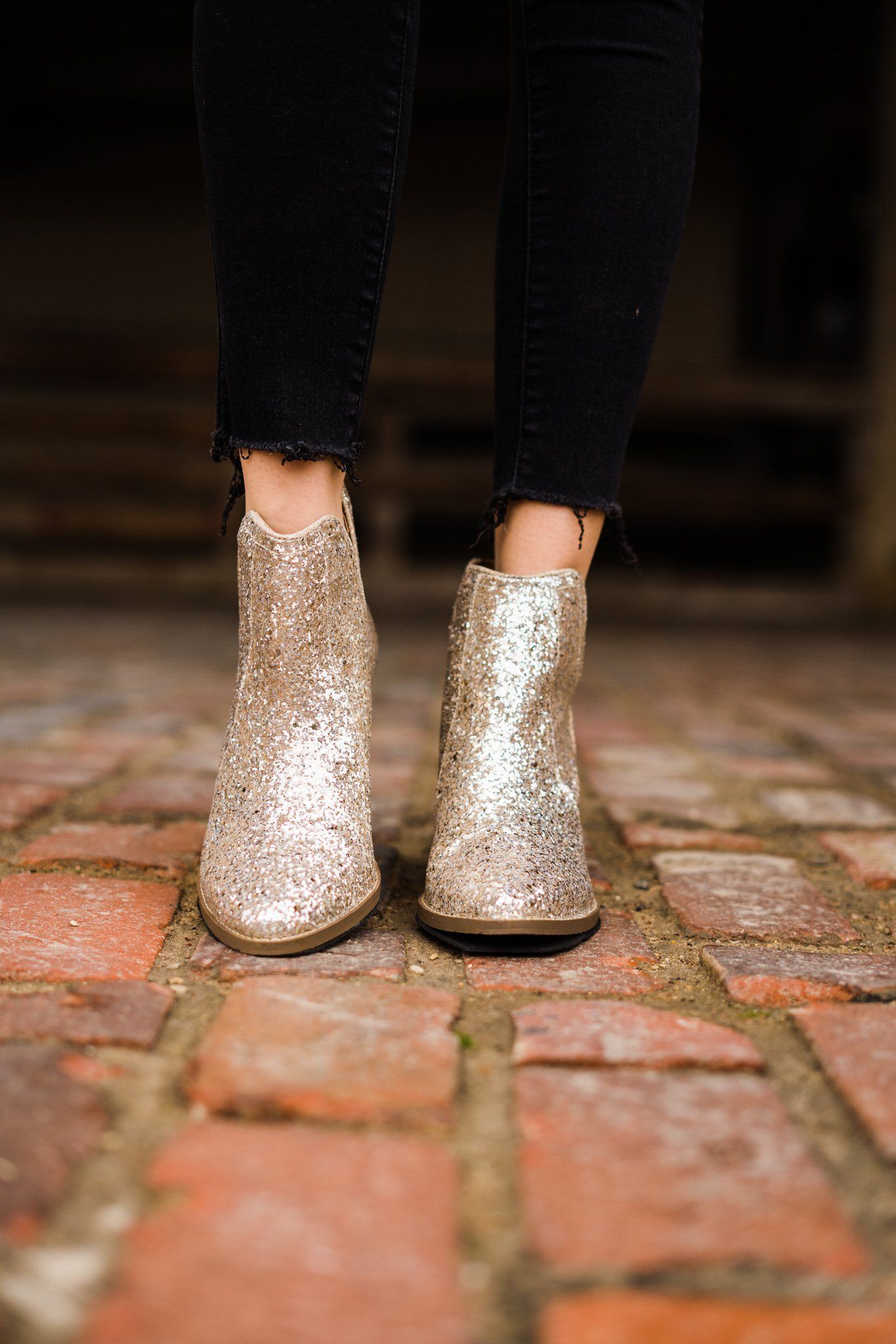 Fiera Booties in Gold