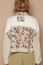 Load image into Gallery viewer, Contrast Quilt Panel Corduroy Jacquard Jacket

