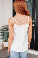 Load image into Gallery viewer, Eye on the Prize Eyelet Tank
