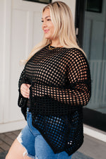 Load image into Gallery viewer, Ask Anyway Fishnet Sweater
