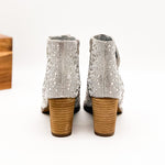 Load image into Gallery viewer, Shine Star Rhinestone Bootie in Silver
