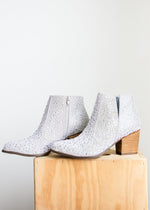 Load image into Gallery viewer, Shine Star Rhinestone Bootie in Silver
