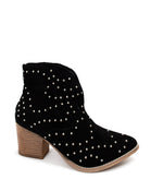 Load image into Gallery viewer, Twilight Studded Heeled Ankle Boot in Black
