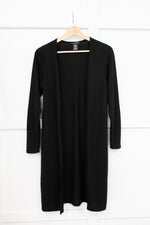 Load image into Gallery viewer, Alexis Lightweight Long Knit Cardigan in Black
