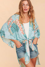Load image into Gallery viewer, Bohemian Ehtnic Rayon Challis Cover Up Kimono
