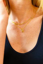 Load image into Gallery viewer, Mi Amor Gold Dipped Initial Necklace
