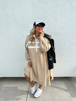 Load image into Gallery viewer, Varsity Jersey Dress in Two Colors
