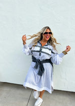 Load image into Gallery viewer, Varsity Jersey Dress in Two Colors
