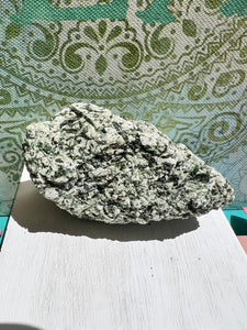 Green Tourmaline in Quartz Matrix