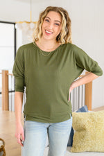 Load image into Gallery viewer, A Day Together Long Sleeve Top in Olive
