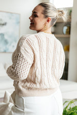 Load image into Gallery viewer, A Note of Thanks Cable Knit Sweater

